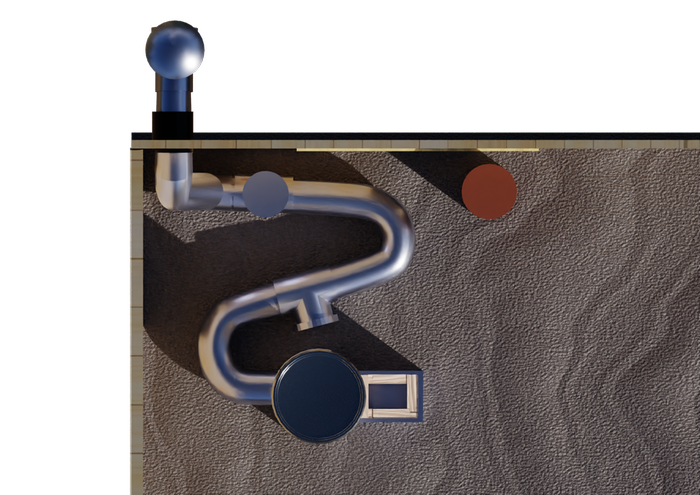 Free-Heat-Cob-Style-Rocket-Mass-Heater-Top-View